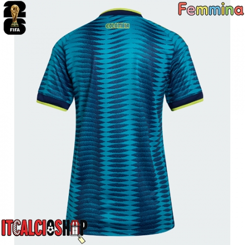 Colombia Seconda Maglia Femmina Mondiali 2026 Manica Corta